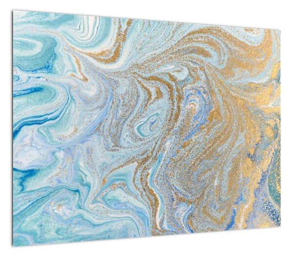 Obraz - Niebieski marmur (70x50 cm)