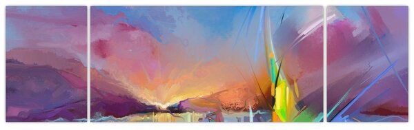 Obraz - Zachód słońca (170x50 cm)