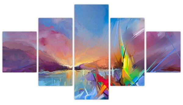 Obraz - Zachód słońca (125x70 cm)