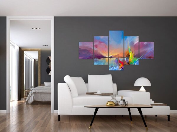 Obraz - Zachód słońca (125x70 cm)