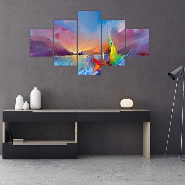 Obraz - Zachód słońca (125x70 cm)