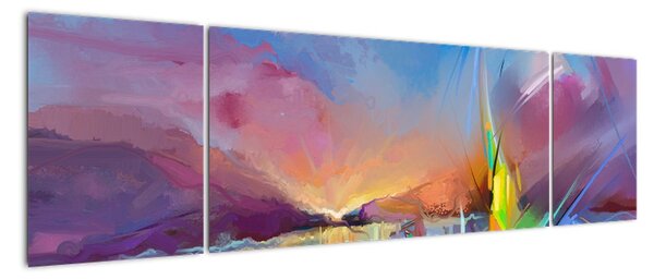 Obraz - Zachód słońca (170x50 cm)