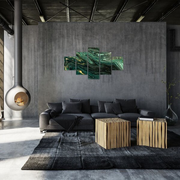 Obraz - Zielony marmur (125x70 cm)