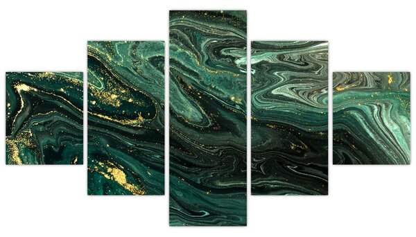 Obraz - Zielony marmur (125x70 cm)