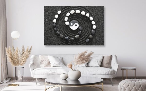 Obraz harmonijne Yin i Yang