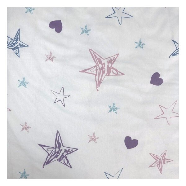 Bawełniana jednoosobowa pościel dziecięca 140x200 cm Lilo and Stitch "Heart" – Jerry Fabrics