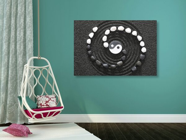 Obraz harmonijne Yin i Yang