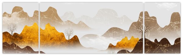 Obraz - Góry we mgle (170x50 cm)