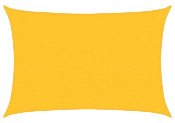 Żagiel przeciwsłoneczny, 160 g/m², żółty, 3x5 m, hdpe