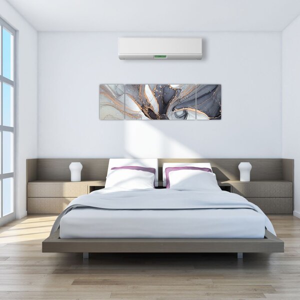 Obraz - Szary marmur (170x50 cm)