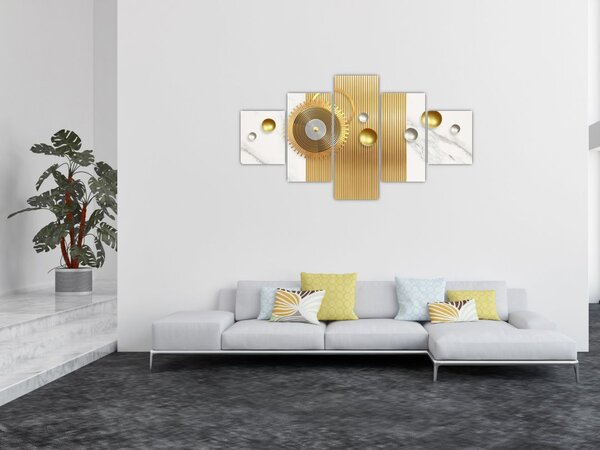 Obraz - Perły na marmurze (125x70 cm)