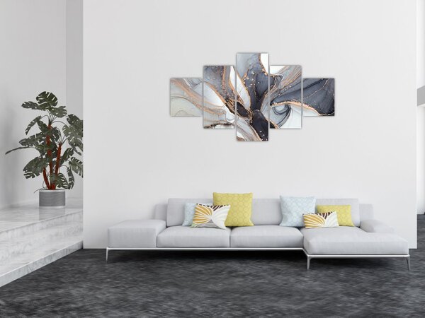 Obraz - Szary marmur (125x70 cm)