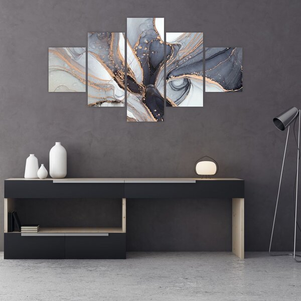 Obraz - Szary marmur (125x70 cm)