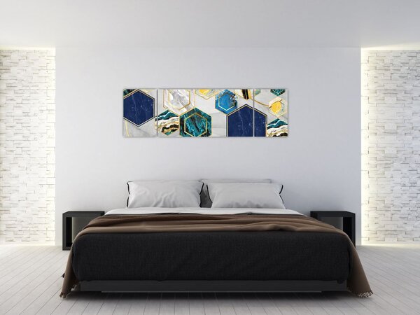 Obraz - Marmurowa kompozycja (170x50 cm)