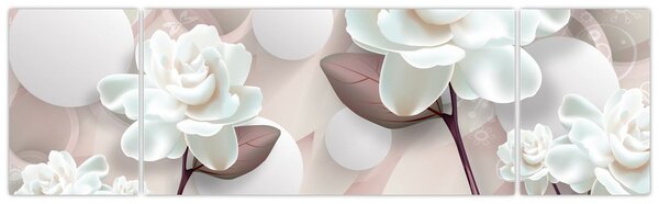 Obraz - Kwiat róży (170x50 cm)