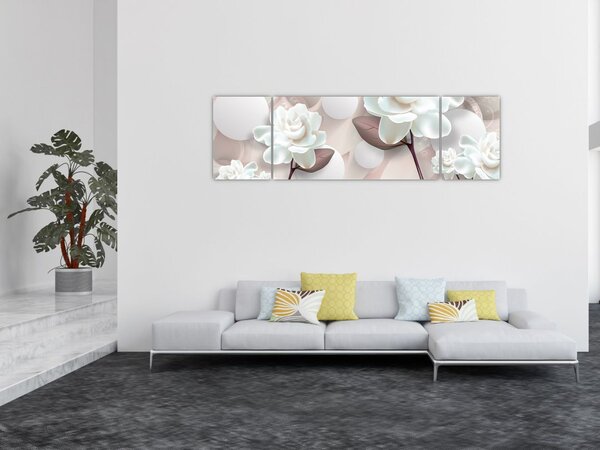 Obraz - Kwiat róży (170x50 cm)