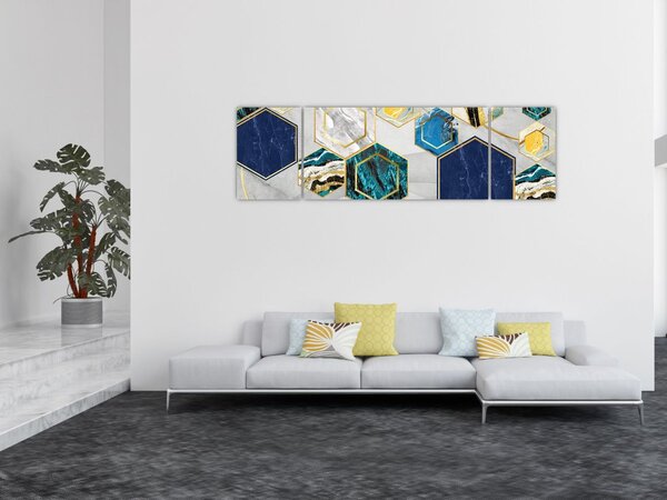 Obraz - Marmurowa kompozycja (170x50 cm)