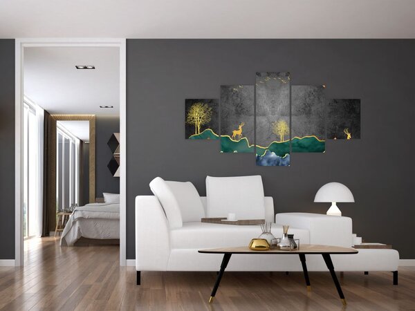 Obraz - Górska sceneria (125x70 cm)