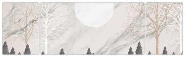 Obraz - Zimowy krajobraz (170x50 cm)