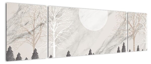 Obraz - Zimowy krajobraz (170x50 cm)
