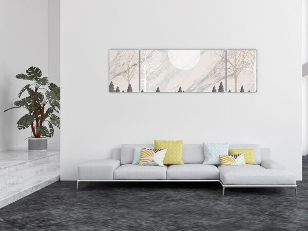 Obraz - Zimowy krajobraz (170x50 cm)