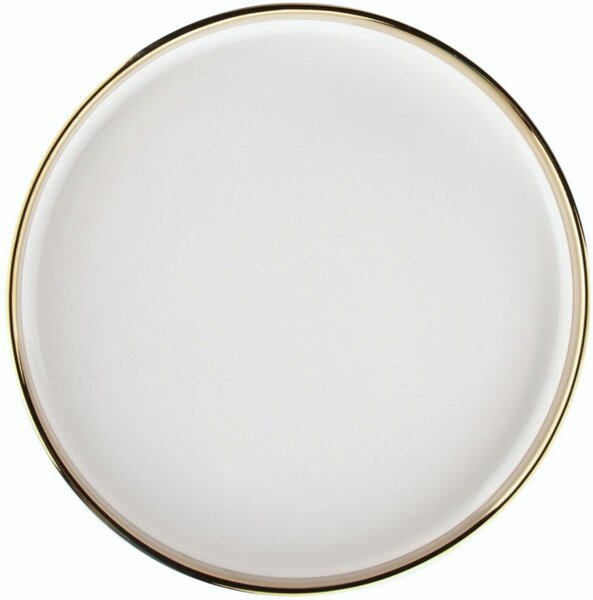 Altom Porcelanowy talerz deserowy Palazzo 21 cm, biały