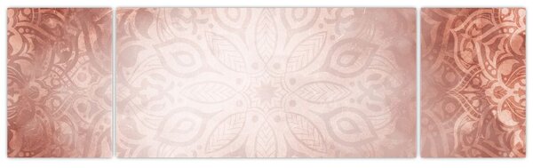Obraz - Różowa mandala (170x50 cm)