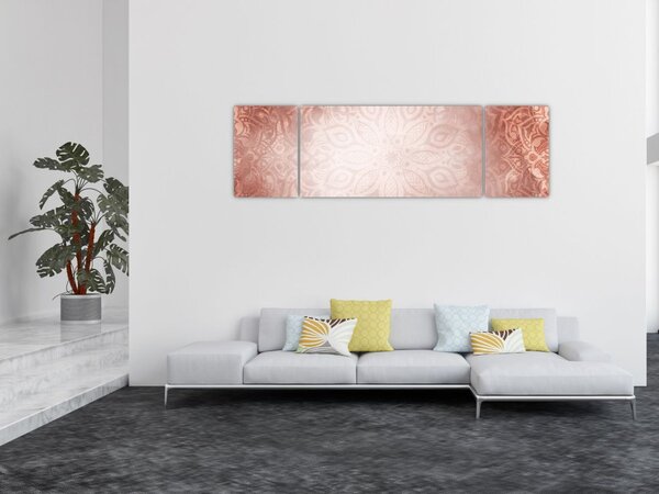 Obraz - Różowa mandala (170x50 cm)