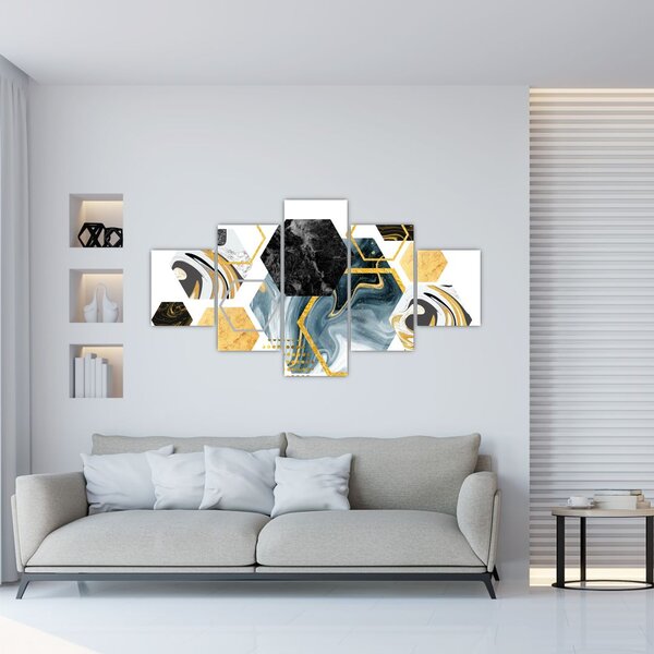 Obraz - Wielokąty (125x70 cm)