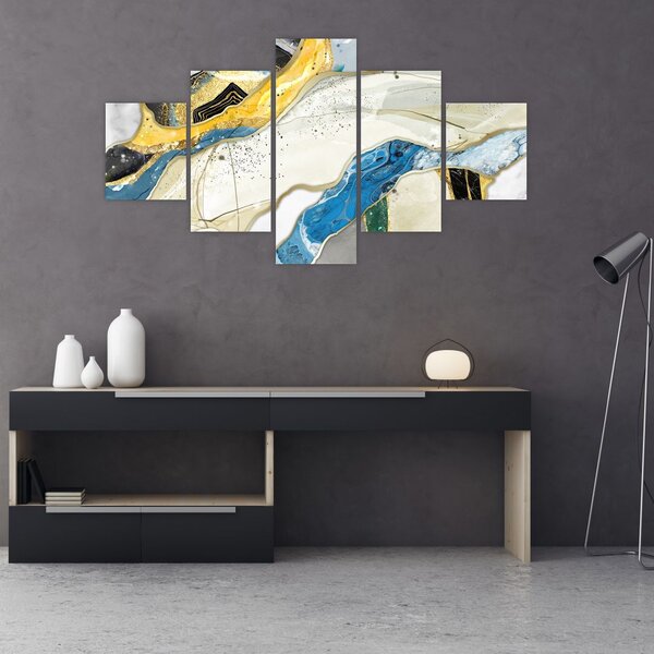 Obraz - Kolorowy marmur (125x70 cm)