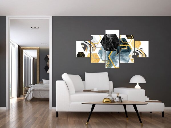 Obraz - Wielokąty (125x70 cm)