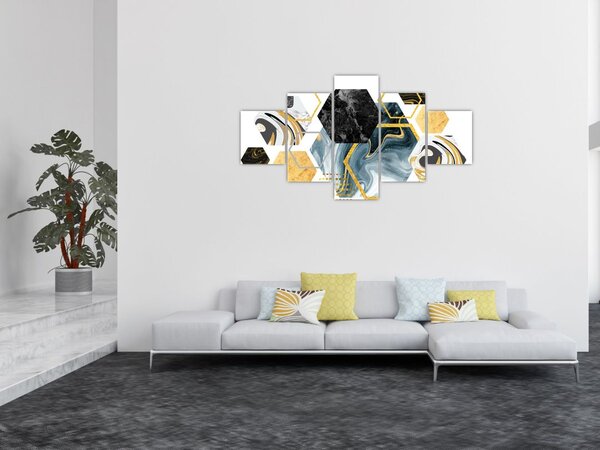 Obraz - Wielokąty (125x70 cm)