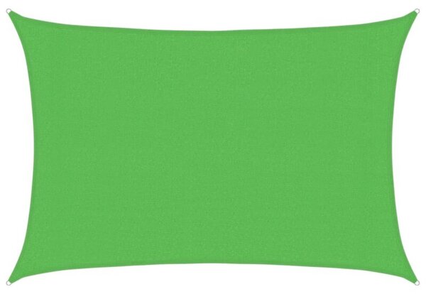 Żagiel przeciwsłoneczny, 160 g/m², jasnozielony, 3x5 m, hdpe