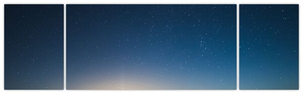 Obraz - Nocne niebo nad drogą (170x50 cm)