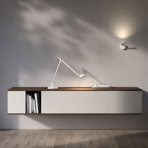 Lampa Stołowa Rotaliana, String T1 DTW, ściemnialny, biały, gabinet | pracownia, metal, design