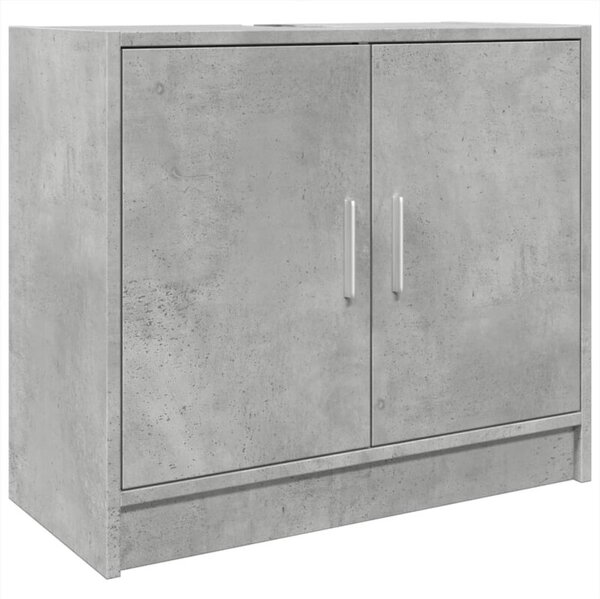 Szafka pod umywalkę, szarość betonu, 63x29x55 cm