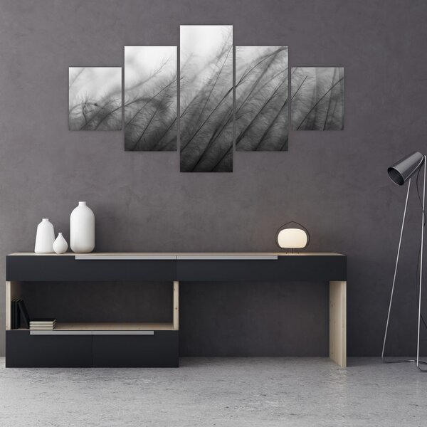 Obraz - Trawa na wietrze (125x70 cm)