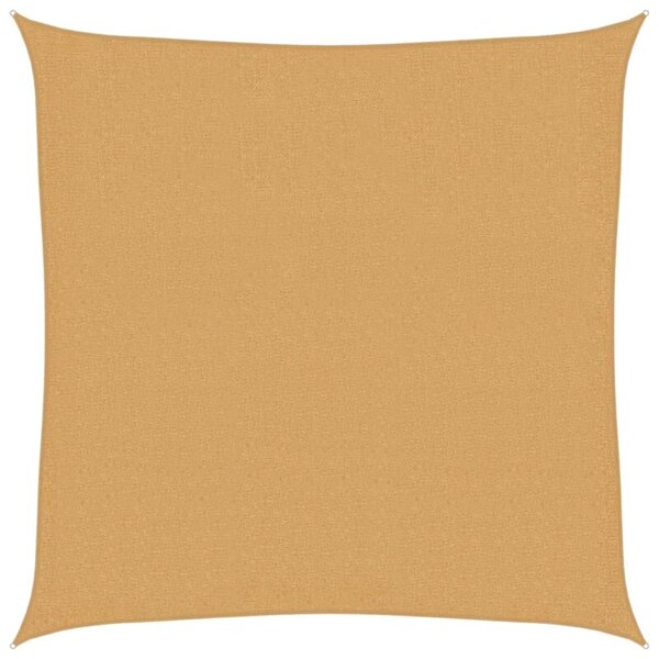 Żagiel przeciwsłoneczny, 160 g/m², piaskowy, 3,6x3,6 m, hdpe