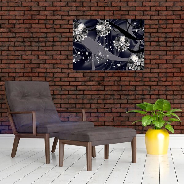 Obraz - Diamenty w pomieszczeniu (70x50 cm)