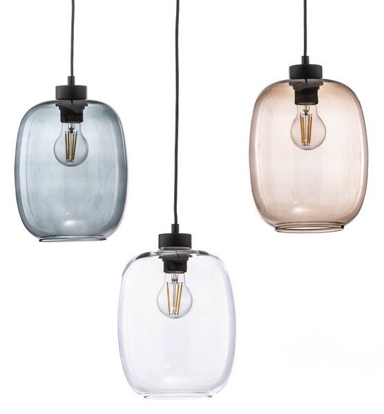 Lampa wisząca szklana Elio TK Lighting, możliwość ściemniania, przezroczysty / transparentny, salon / jadalnia, szkło, nowoczesny