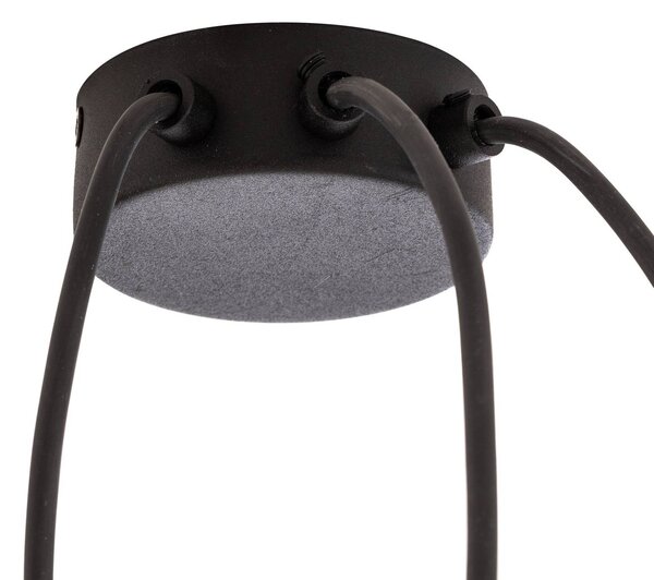 Lampa wisząca szklana Elio TK Lighting, możliwość ściemniania, przezroczysty / transparentny, salon / jadalnia, szkło, nowoczesny