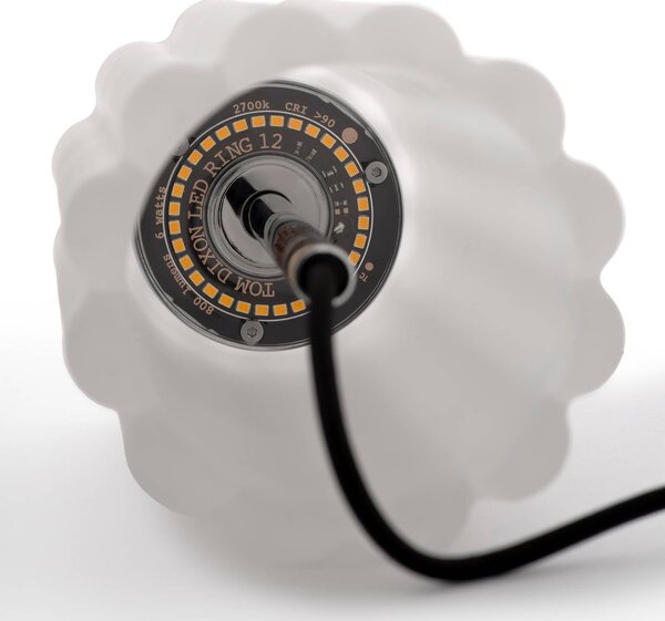 Tom Dixon Lampa stołowa LED Press, możliwość ściemniania, salon / jadalnia, szkło, design