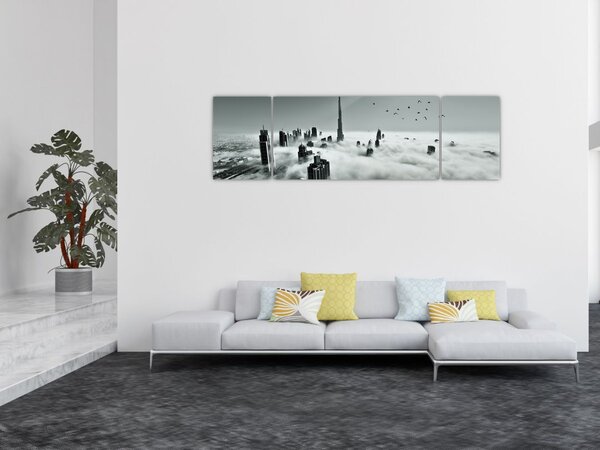 Obraz - Wieżowce w Dubaju (170x50 cm)