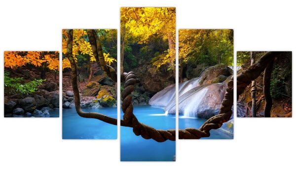 Obraz - Wodospady w Azji (125x70 cm)