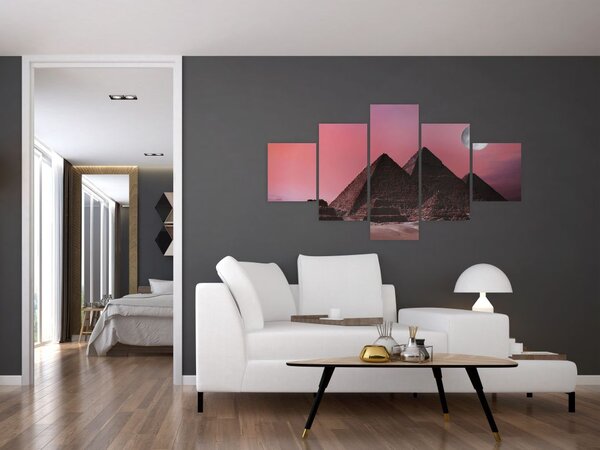 Obraz - Piramidy w Gizie, Egipt (125x70 cm)