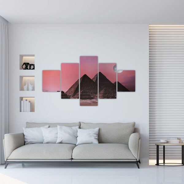 Obraz - Piramidy w Gizie, Egipt (125x70 cm)