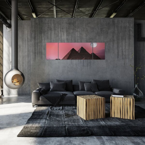 Obraz - Piramidy w Gizie, Egipt (170x50 cm)