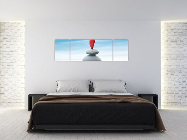 Obraz - Równowaga z kamieniami (170x50 cm)