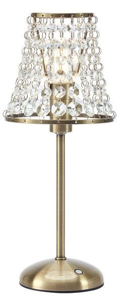 Markslöjd Lampa stołowa Liora, możliwość ściemniania, brązowy / mosiężny, salon / jadalnia, metal