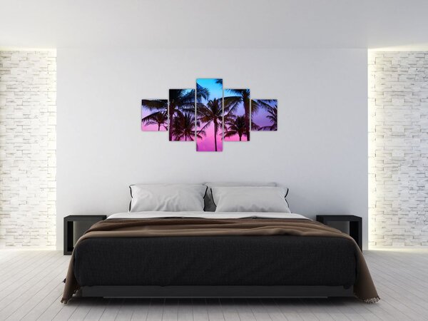 Obraz - Palmy w Miami (125x70 cm)